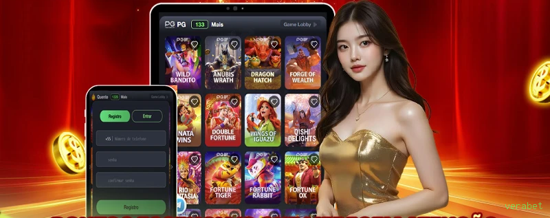 Comparação APP mobile vs versão web da verabet
